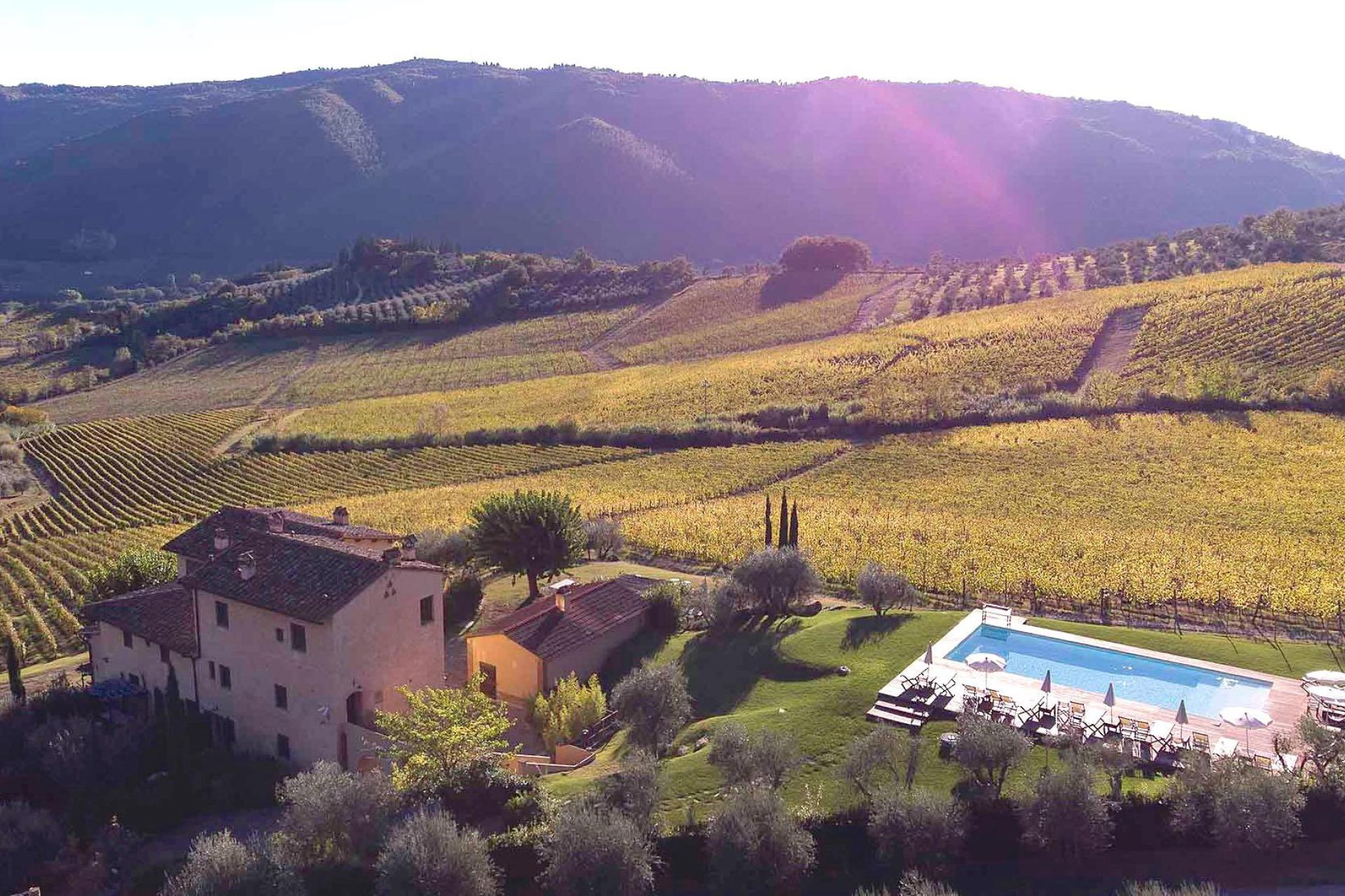 Agriturismo Toscane Bijzonder mooie wijnboerderij bij Florence, Toscane