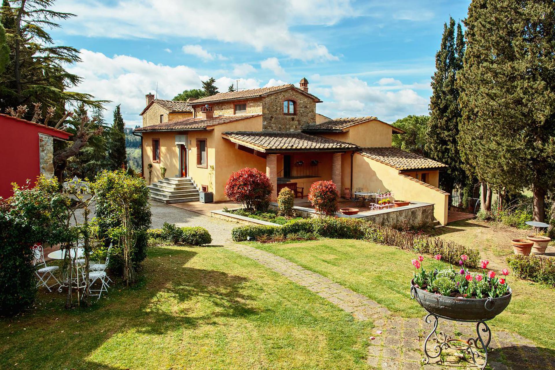Luxe agriturismo bij San Gimignano in Toscane
