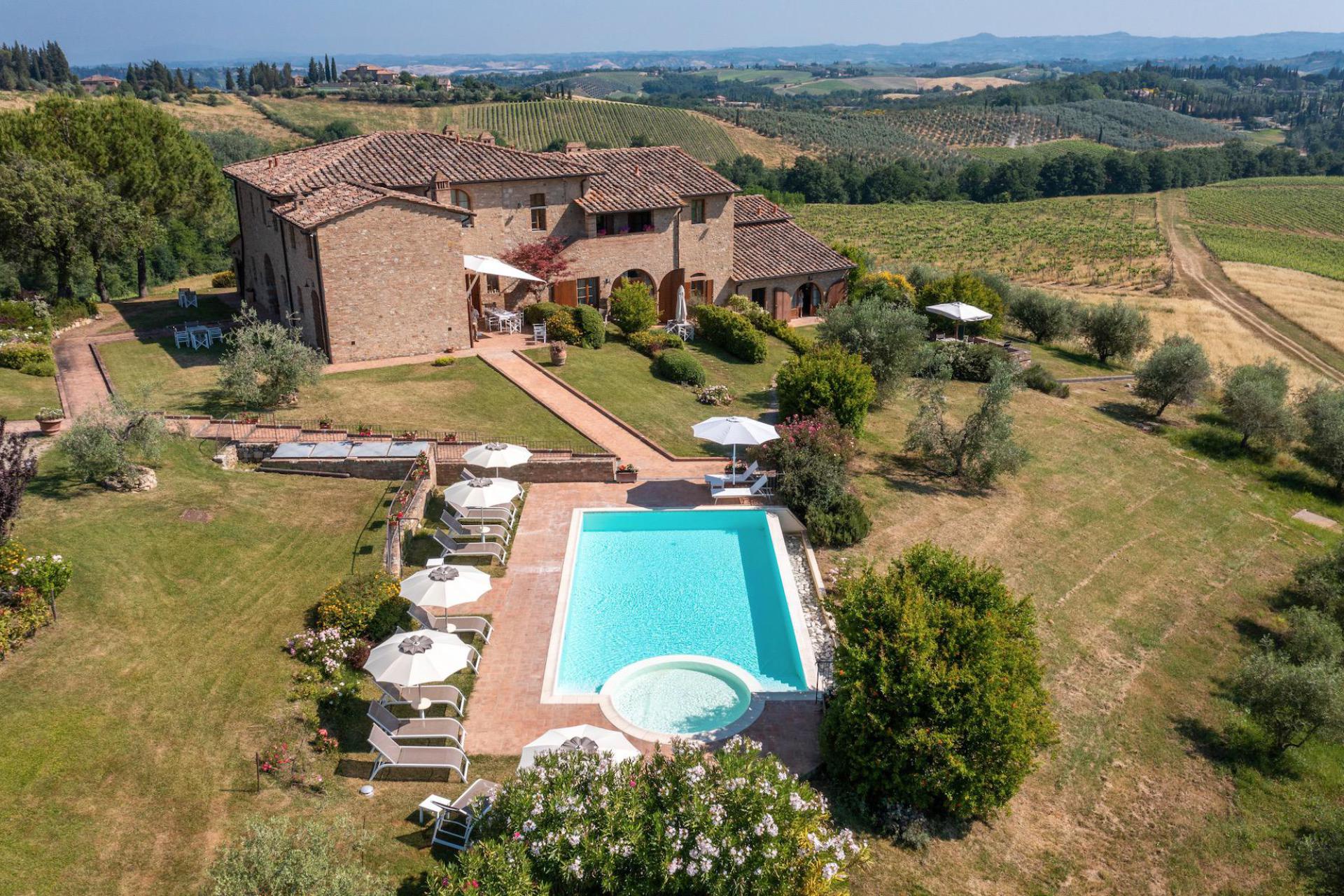 Luxe agriturismo en wijnboerderij bij San Gimignano