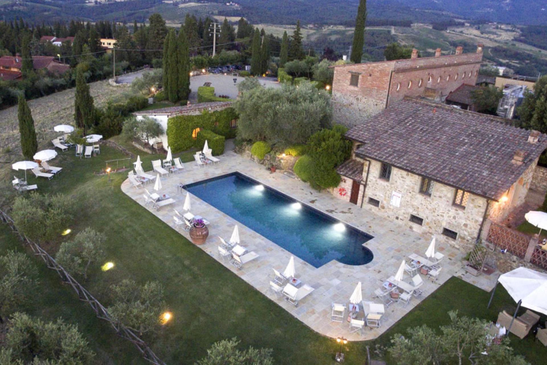 Agriturismo surrounded by vineyards near Florence, Tuscany