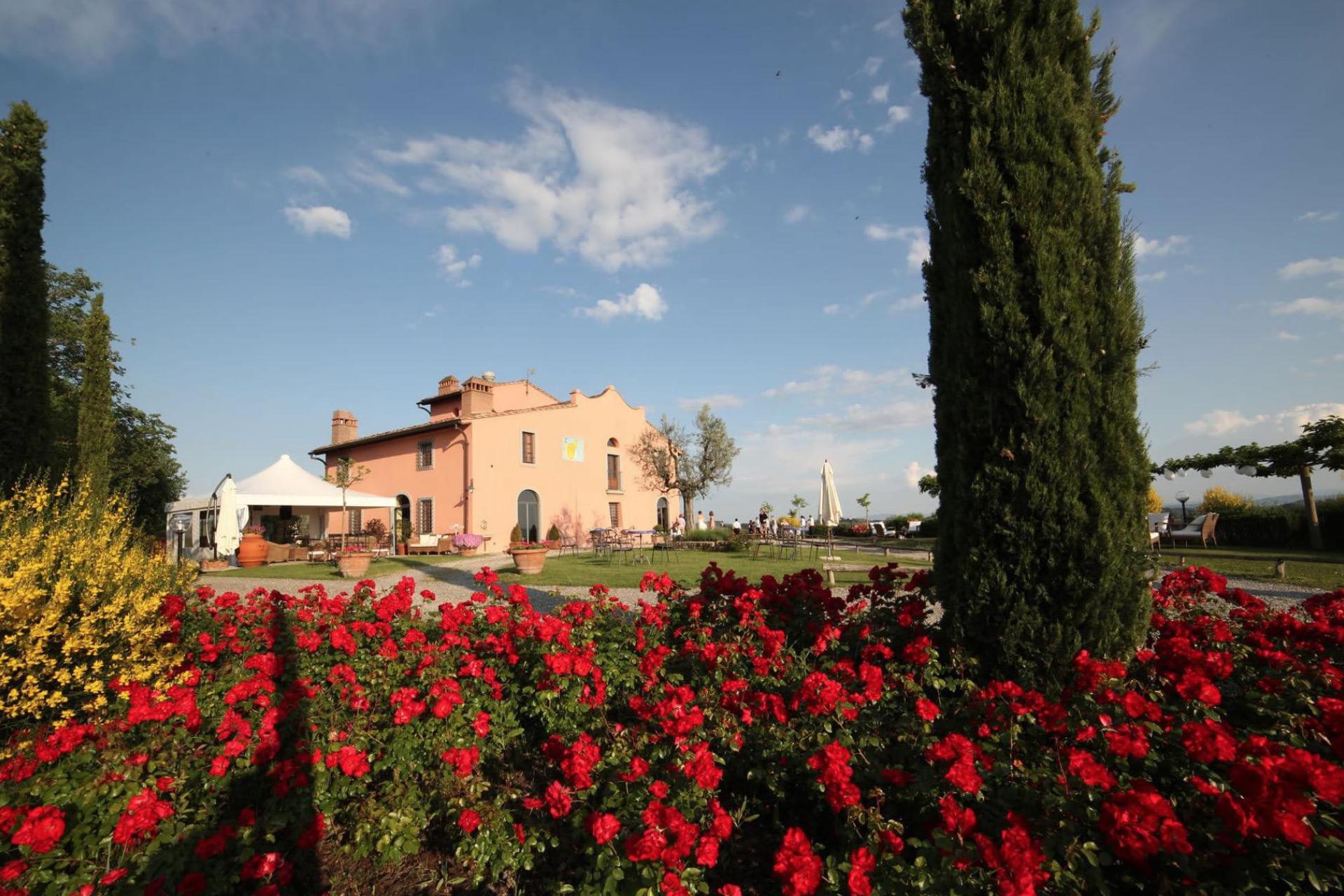 Agriturismo tussen de wijngaarden in het Chiantigebied