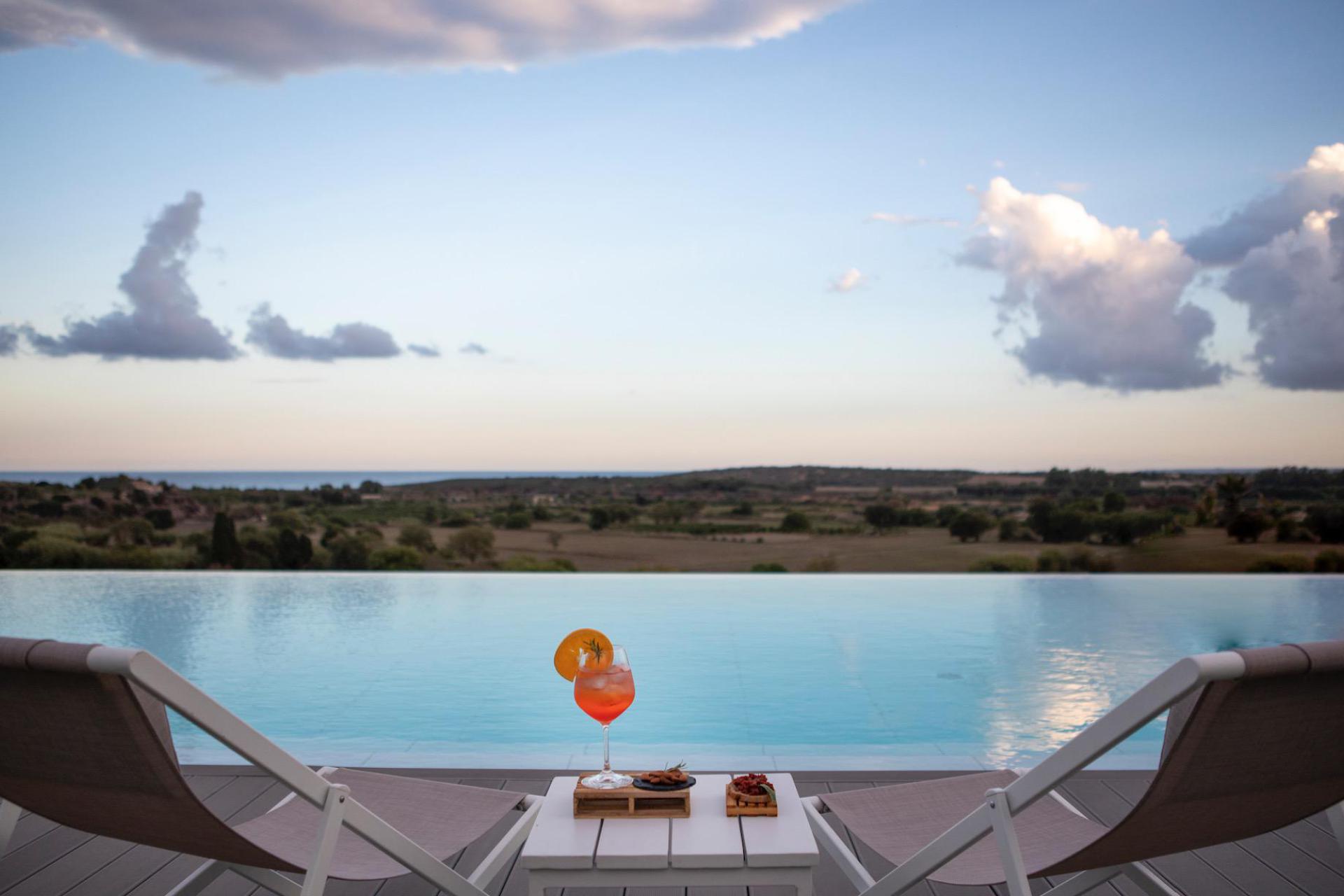 Bio agriturismo Sicilië met mooi zeezicht