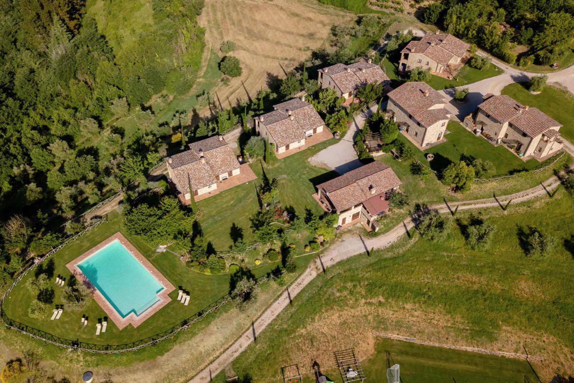 Agriturismo tussen Toscane en Umbrië, op loopafstand van een dorp
