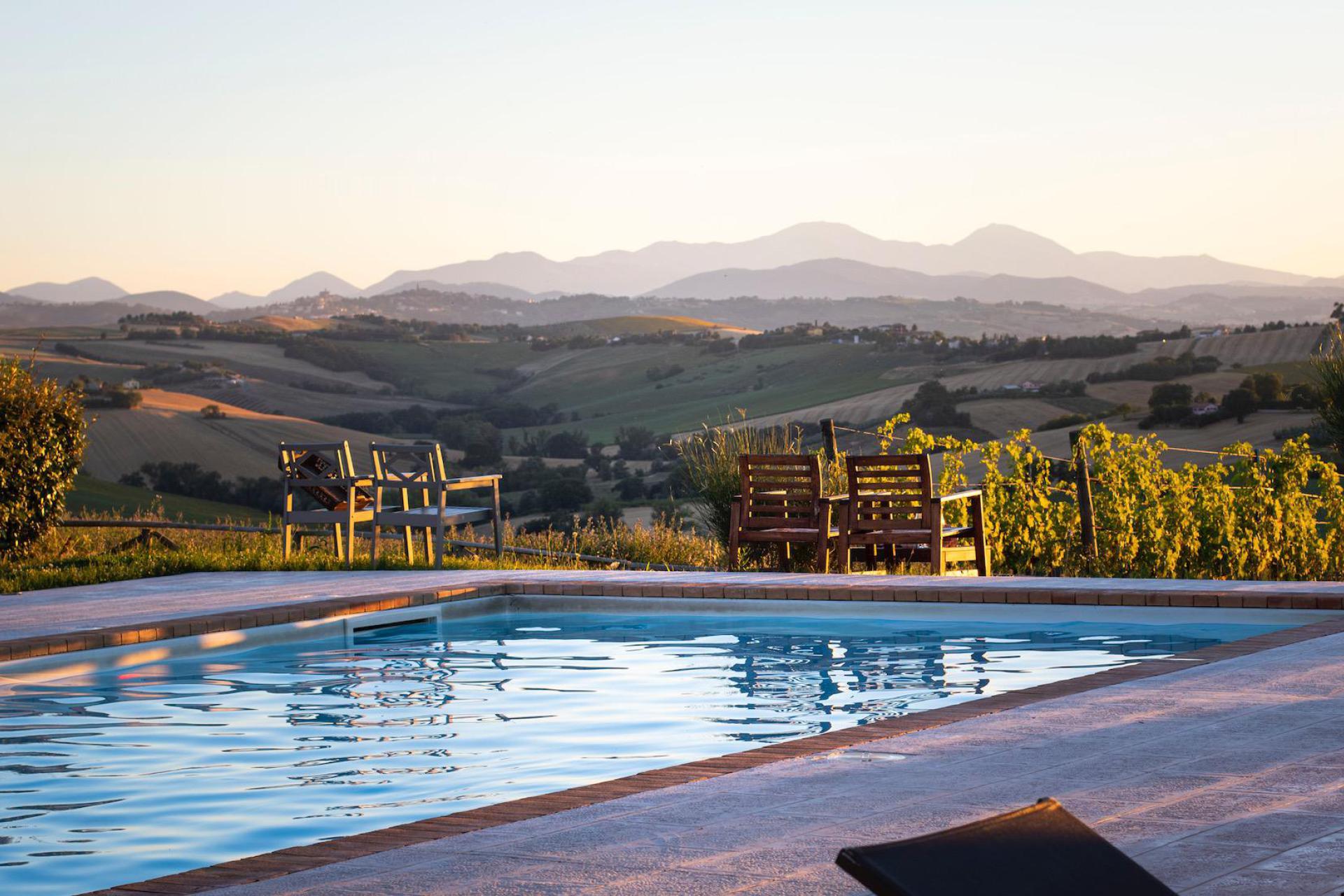 Agriturismo le Marche, stijlvolle kamers en gezellig