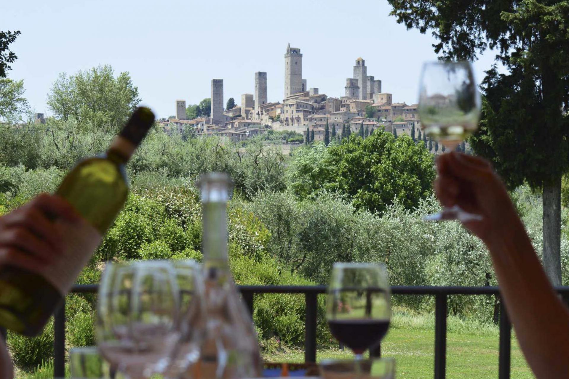 Romantisch wijnhuis vlakbij San Gimignano