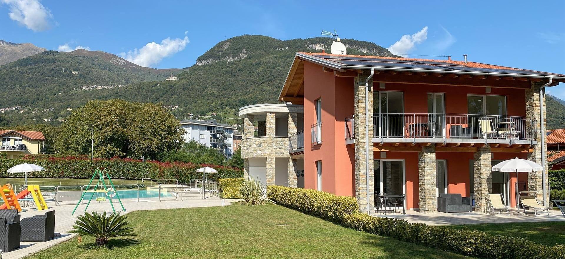 Agriturismo Comomeer en Gardameer Residence Comomeer, mooi zwembad en familievriendelijk