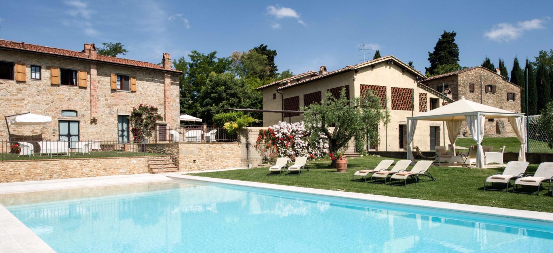 Agriturismo Toscane Wijnboerderij met zwembad en tennisbaan in Toscane